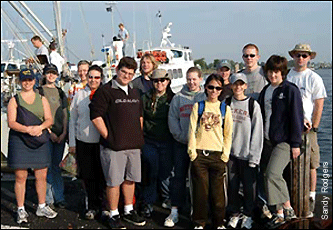 Summer Students Explore the Bay - REU Class of 2003